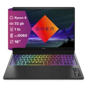 HP OMEN 16-AP0053 GAMING AMD Ryzen™ 9 8940HX, 16", RTX 5060 8 GB,32,1TB